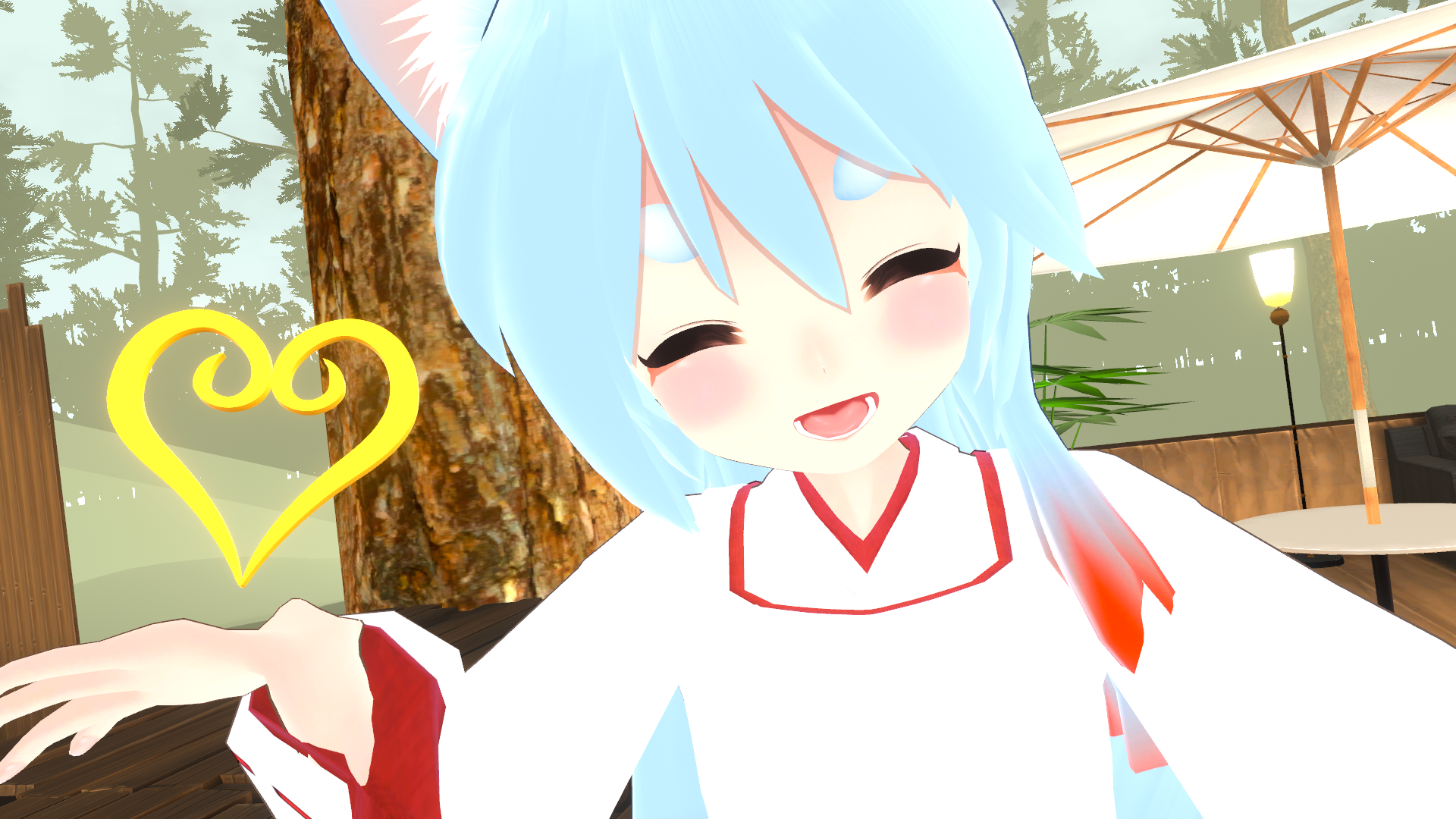 ハートを持ったオニャンコポン