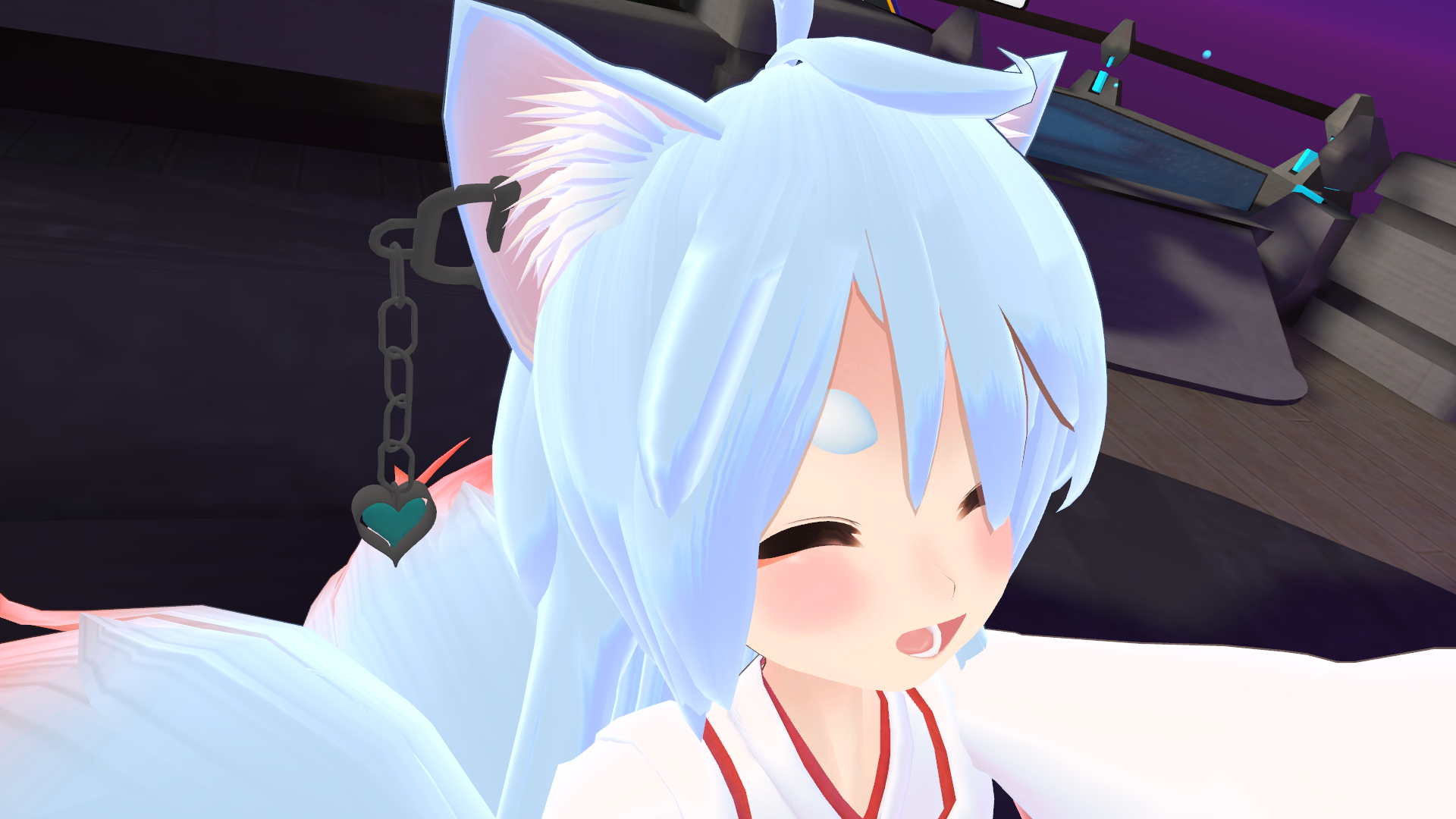 耳飾りをつけたオニャンコポン